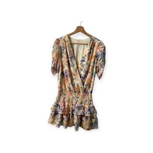 Amanda Uprichard Lana Flora Mini Dress